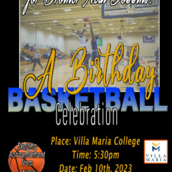 Flyer for the basketball event