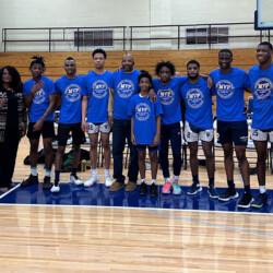 The young men participating alongside Byron Brown, Senator Kennedy, and Board of Education President Sharon Belton-Cottman
